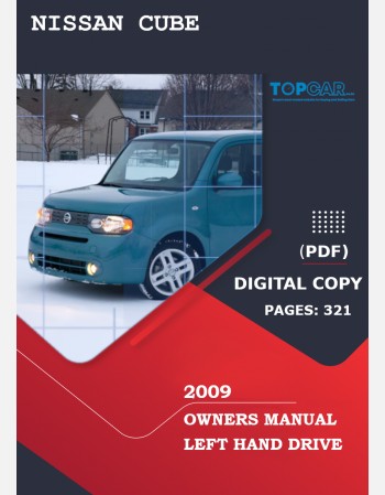 2009 nissan cube owners manual